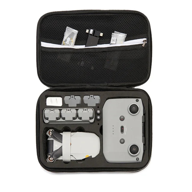 Étui de transport rigide antichoc pour DJI Mini 2 SE, dimensions : 21,5 x 29,5 x 10 cm.