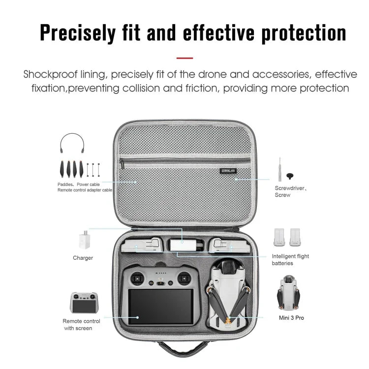 Sacoche de rangement étanche STARTRC pour DJI Mini 3 Pro / RC avec écran