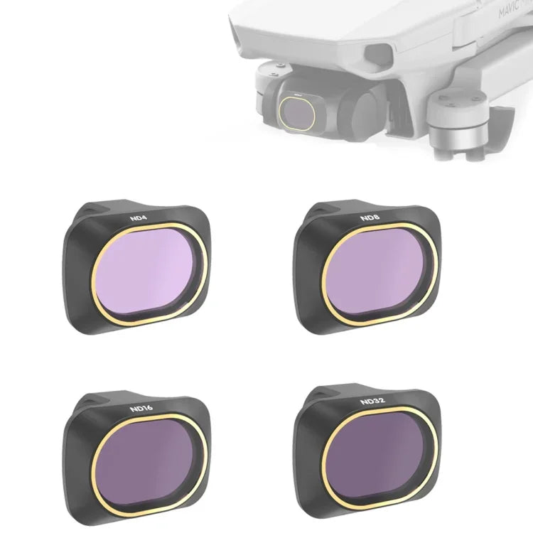 Filtre à densité neutre JSR Drone 4 en 1 ND4+ND8+ND16+ND32 pour DJI Mavic mini, D4+ND8+ND16+ND32