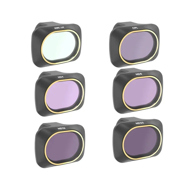 Filtre d'objectif JSR Drone 6 en 1 UV+CPL+ND4+ND8+ND16+ND32 pour DJI Mavic Mini