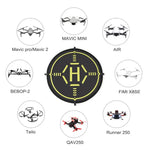 Tapis de stationnement portable STARTRC pour drone quadricoptère radiocommandé DJI Mavic Mini / Mavic Air 2, diamètre : 56 cm.