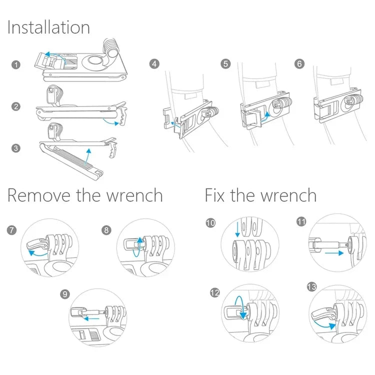 Support de sangle fixe PGYTECH P-18C-019 pour DJI Osmo Pocket / Action, P-18C-019