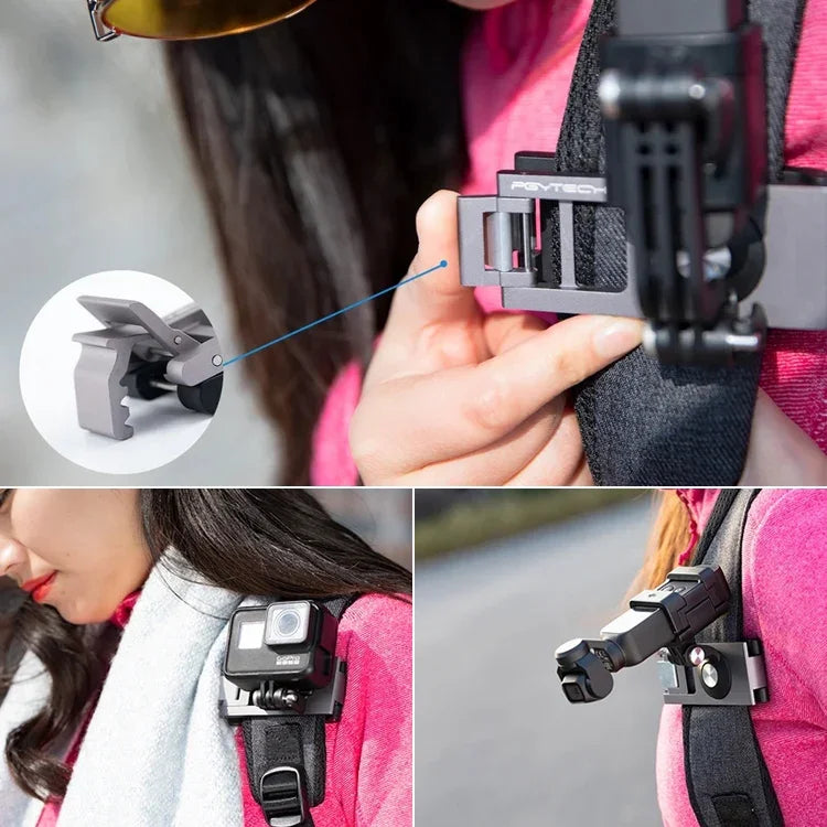 Support de sangle fixe PGYTECH P-18C-019 pour DJI Osmo Pocket / Action, P-18C-019