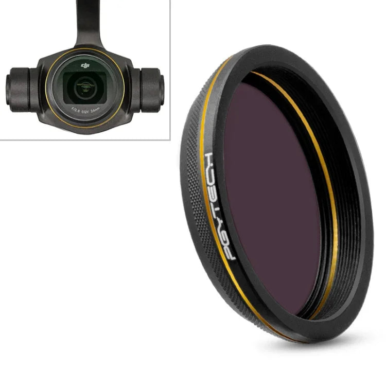 Filtre d'objectif PGYTECH X4S-MRC CPL à bord doré pour drone DJI Inspire 2 / X4S avec nacelle stabilisée, accessoires CPL