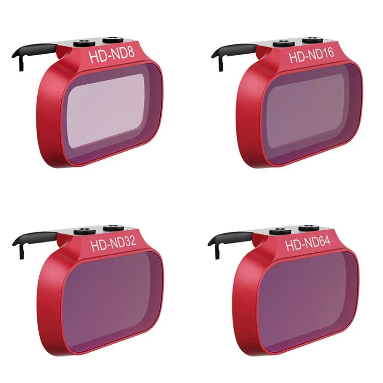 Ensemble de 4 filtres à atténuation PGYTECH P-12A-019 ND8/16/32/64 pour drone DJI Mavic Mini.