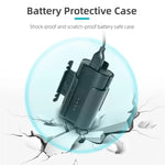 Étui de protection avec clip de batterie et enrouleur de câble Sunnylife pour lunettes DJI FPV V2, support de batterie Sunnylife