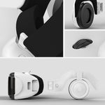 VR SHINECON G06EB Lunettes Vidéo 3D Réalité Virtuelle Adaptées pour Smartphone 4.7 à 6.1 pouces avec Casque HiFi, G06EB