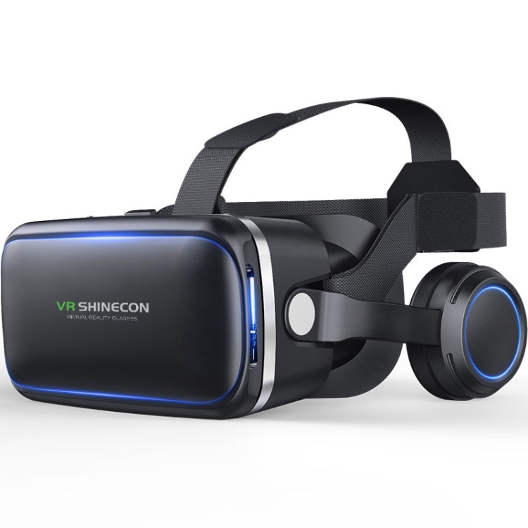 VR SHINECON G04E Lunettes Vidéo 3D Réalité Virtuelle Adaptées pour Smartphone 3.5 à 6.0 pouces avec Casque HiFi