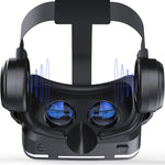 VR SHINECON G04E Lunettes Vidéo 3D Réalité Virtuelle Adaptées pour Smartphone 3.5 à 6.0 pouces avec Casque HiFi