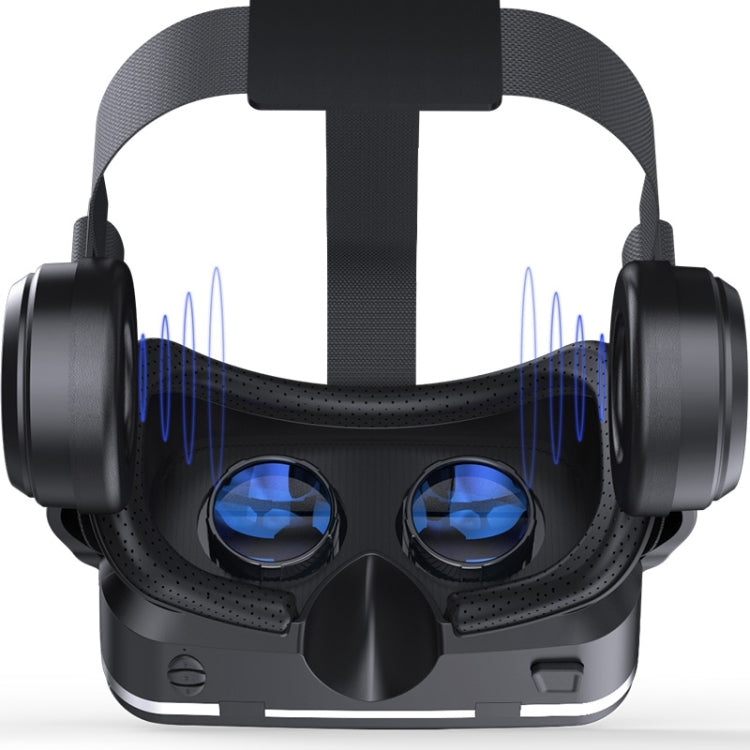 VR SHINECON G04E Lunettes Vidéo 3D Réalité Virtuelle Adaptées pour Smartphone 3.5 à 6.0 pouces avec Casque HiFi
