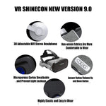 VR SHINECON G07E Lunettes Vidéo 3D Réalité Virtuelle Adaptées pour Smartphone 4.0 à 6.3 pouces