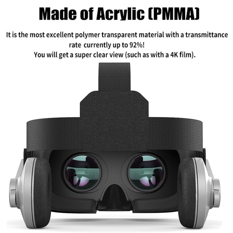 VR SHINECON G07E Lunettes Vidéo 3D Réalité Virtuelle Adaptées pour Smartphone 4.0 à 6.3 pouces