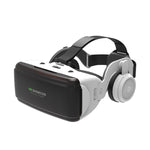 VR SHINECON G06E Lunettes Vidéo 3D Réalité Virtuelle Adaptées pour Smartphone 4.7 à 6.1 pouces avec Casque, G06E