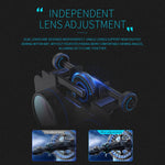 VR SHINECON G06E Lunettes Vidéo 3D Réalité Virtuelle Adaptées pour Smartphone 4.7 à 6.1 pouces avec Casque, G06E