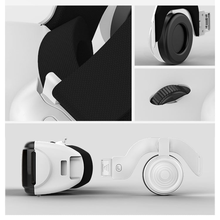 VR SHINECON G06E Lunettes Vidéo 3D Réalité Virtuelle Adaptées pour Smartphone 4.7 à 6.1 pouces avec Casque, G06E