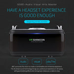 VR SHINECON G06E Lunettes Vidéo 3D Réalité Virtuelle Adaptées pour Smartphone 4.7 à 6.1 pouces avec Casque, G06E
