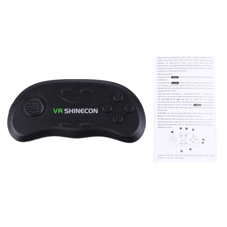 VR Shinecon Lunettes Réalité Virtuelle 3D Films Jeux Télécommande Bluetooth Gamepad, SC-B01
