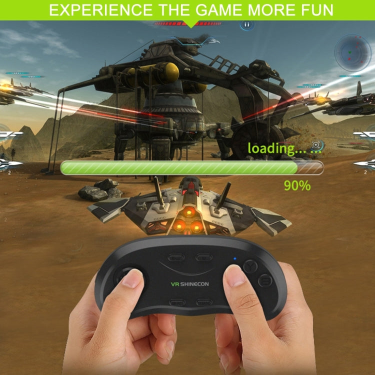 VR Shinecon Lunettes Réalité Virtuelle 3D Films Jeux Télécommande Bluetooth Gamepad, SC-B01