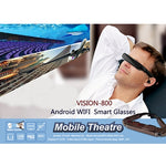 VISION-800 Android 4.4 1GB+2GB Lunettes intelligentes super Retina 3D VR Casques de réalité virtuelle avec caméra 5.0MP, support WiFi, Bluetooth, carte TF, enregistrement vidéo