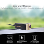 Groudchat JP1DV1 Caméra intelligente HD 1080P USB pour téléphone portable, pour branches de lunettes, microphone intégré à absorption et réduction de bruit