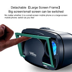 VRG Pro Version Audio Vidéo Lunettes 3D VR tout-en-un pour téléphone portable avec lentilles à revêtement Blu-ray, lentilles à revêtement Blu-ray