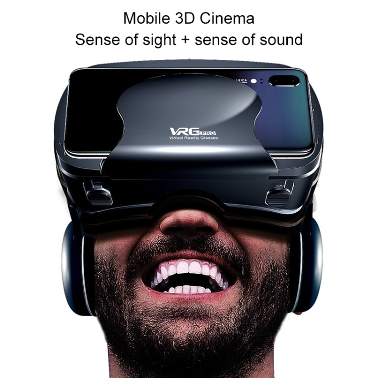 VRG Pro Version Audio Vidéo Lunettes 3D VR tout-en-un pour téléphone portable avec lentilles à revêtement Blu-ray, lentilles à revêtement Blu-ray