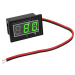 V40D Affichage lumière rouge 2 fils Mini voltmètre numérique étanche IPX4, mesure tension : DC 15-120V, DT0001G, DT0001L, DT0001R