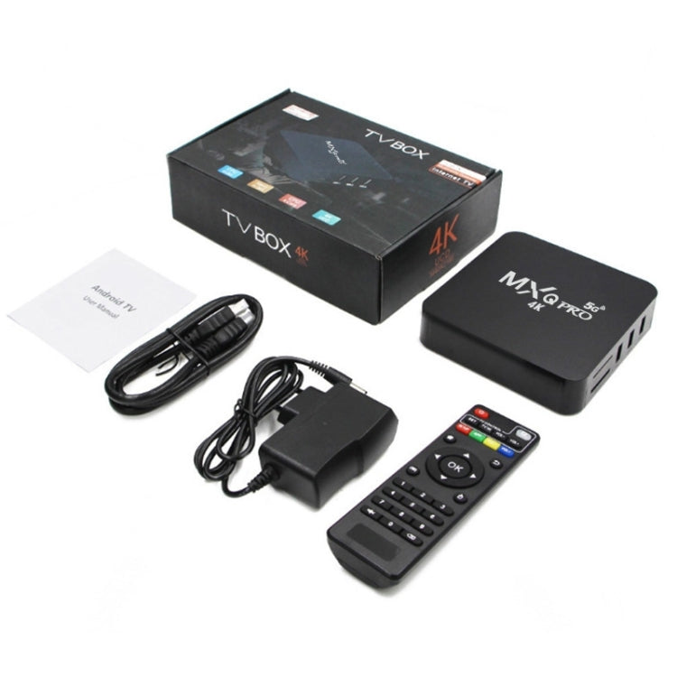 MXQ Pro 5G Lecteur multimédia Full HD 1280 x 720 1 Go+8 Go RK30Board Quad Core Android 7.1 Boîtier TV avec télécommande