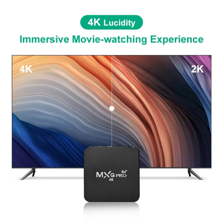 MXQ Pro 5G Lecteur multimédia Full HD 1280 x 720 1 Go+8 Go RK30Board Quad Core Android 7.1 Boîtier TV avec télécommande