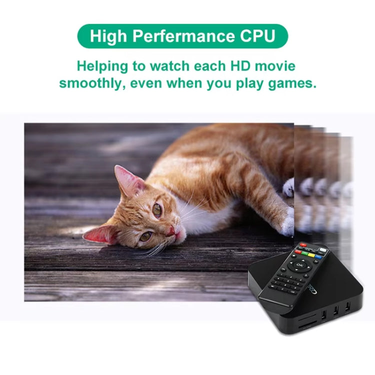 MXQ Pro 5G Lecteur multimédia Full HD 1280 x 720 1 Go+8 Go RK30Board Quad Core Android 7.1 Boîtier TV avec télécommande