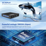 Boîtier Smart TV Tanix X4 Android 11, Amlogic S905X4 Quad Core, 4 Go+32 Go, Double Wifi, BT, 4 Go+32 Go