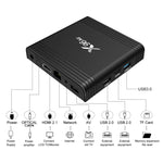 X96 Air 8K Smart TV BOX Android 9.0 Lecteur multimédia avec télécommande, Quad-core Amlogic S905X3, RAM : 4 Go, ROM : 32 Go, WiFi double bande, Bluetooth, prise australienne, 4 Go+32 Go