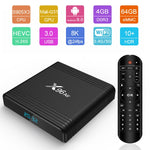X96 Air 8K Smart TV BOX Android 9.0 Lecteur multimédia avec télécommande, Quad-core Amlogic S905X3, RAM : 4 Go, ROM : 64 Go, Wi-Fi bi-bande, Bluetooth, prise AU, 4 Go+64 Go