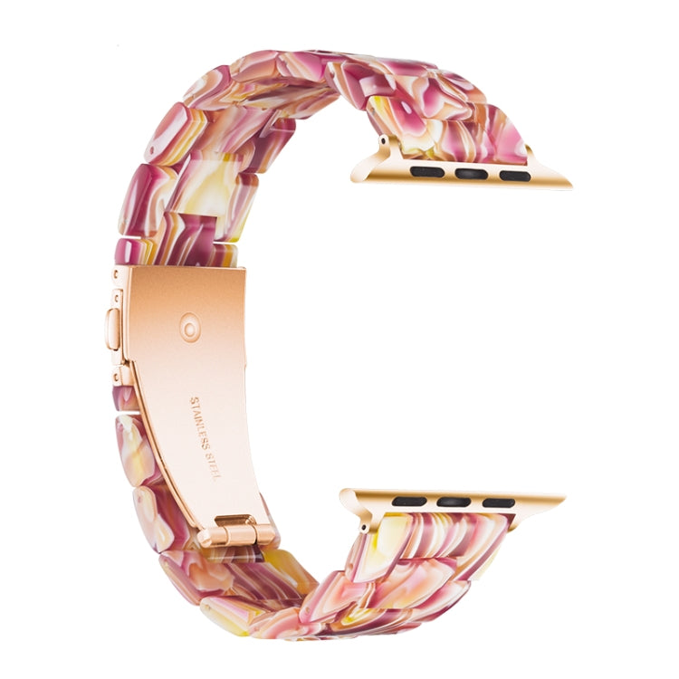 Bracelet de montre en résine tendance simple, Pour Apple Watch Series 4 40 mm et Series 3 & 2 & 1 38 mm, Pour Apple Watch Series 4 44 mm et Series 3 & 2 & 1 42 mm