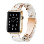 Bracelet de montre en résine tendance simple, Pour Apple Watch Series 4 40 mm et Series 3 & 2 & 1 38 mm, Pour Apple Watch Series 4 44 mm et Series 3 & 2 & 1 42 mm