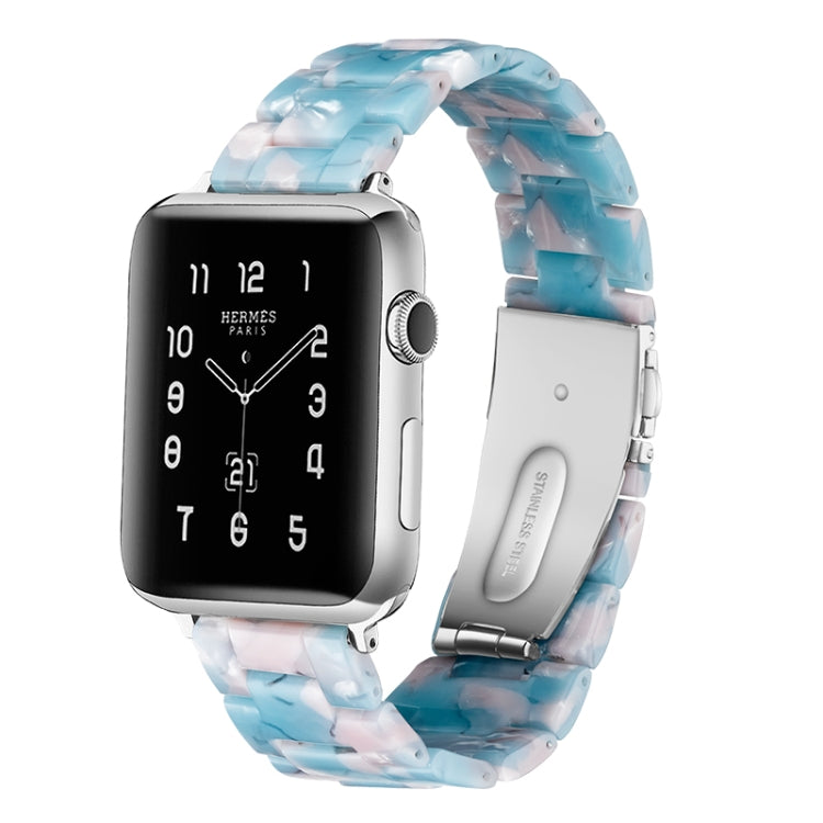 Bracelet de montre en résine tendance simple, Pour Apple Watch Series 4 40 mm et Series 3 & 2 & 1 38 mm, Pour Apple Watch Series 4 44 mm et Series 3 & 2 & 1 42 mm
