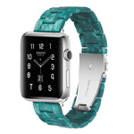 Bracelet de montre en résine tendance simple, Pour Apple Watch Series 4 40 mm et Series 3 & 2 & 1 38 mm, Pour Apple Watch Series 4 44 mm et Series 3 & 2 & 1 42 mm