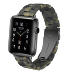 Bracelet de montre en résine tendance simple, Pour Apple Watch Series 4 40 mm et Series 3 & 2 & 1 38 mm, Pour Apple Watch Series 4 44 mm et Series 3 & 2 & 1 42 mm