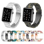 Bracelet de montre en résine tendance simple, Pour Apple Watch Series 4 40 mm et Series 3 & 2 & 1 38 mm, Pour Apple Watch Series 4 44 mm et Series 3 & 2 & 1 42 mm