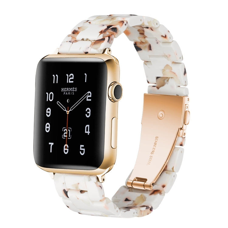 Bracelet de montre en résine tendance simple, Pour Apple Watch Series 4 40 mm et Series 3 & 2 & 1 38 mm, Pour Apple Watch Series 4 44 mm et Series 3 & 2 & 1 42 mm