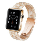 Bracelet de montre en résine tendance simple, Pour Apple Watch Series 4 40 mm et Series 3 & 2 & 1 38 mm, Pour Apple Watch Series 4 44 mm et Series 3 & 2 & 1 42 mm