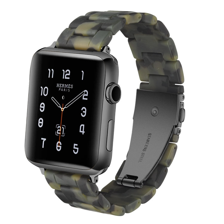 Bracelet de montre en résine tendance simple, Pour Apple Watch Series 4 40 mm et Series 3 & 2 & 1 38 mm, Pour Apple Watch Series 4 44 mm et Series 3 & 2 & 1 42 mm