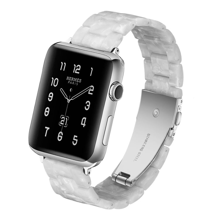 Bracelet de montre en résine tendance simple, Pour Apple Watch Series 4 40 mm et Series 3 & 2 & 1 38 mm, Pour Apple Watch Series 4 44 mm et Series 3 & 2 & 1 42 mm
