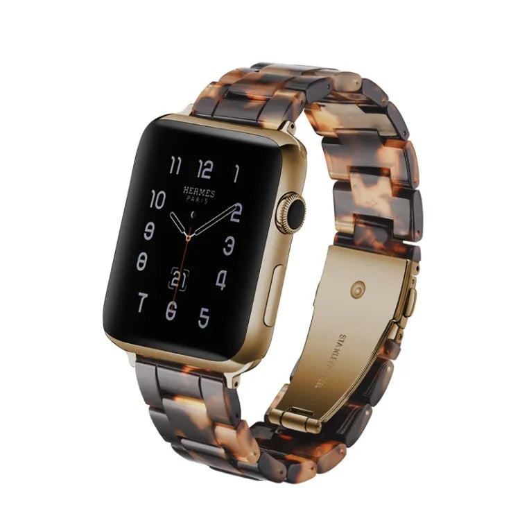 Bracelet de montre en résine tendance simple pour Apple Watch Series 4 44mm et Series 3 & 2 & 1 42mm, pour Apple Watch Series 4 40mm et Series 3 & 2 & 1 38mm, pour Apple Watch Series 4 44mm et Series 3 & 2 & 1 42mm & Series 3 & 2 & 1 42mm