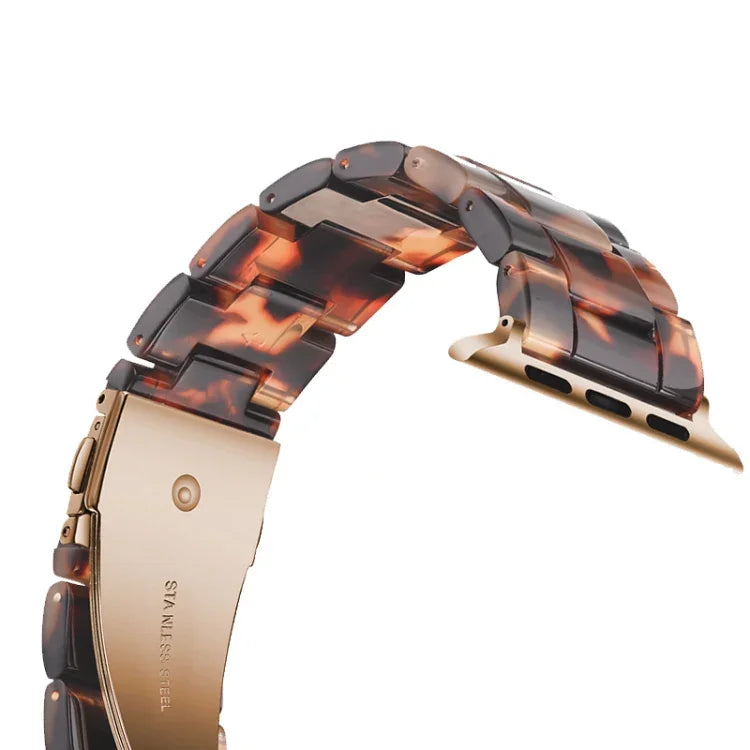 Bracelet de montre en résine tendance simple pour Apple Watch Series 4 44mm et Series 3 & 2 & 1 42mm, pour Apple Watch Series 4 40mm et Series 3 & 2 & 1 38mm, pour Apple Watch Series 4 44mm et Series 3 & 2 & 1 42mm & Series 3 & 2 & 1 42mm