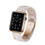 Bracelet de montre en résine tendance simple pour Apple Watch Series 4 44mm et Series 3 & 2 & 1 42mm, pour Apple Watch Series 4 40mm et Series 3 & 2 & 1 38mm, pour Apple Watch Series 4 44mm et Series 3 & 2 & 1 42mm & Series 3 & 2 & 1 42mm