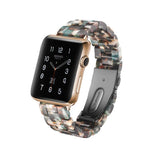 Bracelet de montre en résine tendance simple pour Apple Watch Series 4 44mm et Series 3 & 2 & 1 42mm, pour Apple Watch Series 4 40mm et Series 3 & 2 & 1 38mm, pour Apple Watch Series 4 44mm et Series 3 & 2 & 1 42mm & Series 3 & 2 & 1 42mm