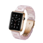 Bracelet de montre en résine tendance simple pour Apple Watch Series 4 44mm et Series 3 & 2 & 1 42mm, pour Apple Watch Series 4 40mm et Series 3 & 2 & 1 38mm, pour Apple Watch Series 4 44mm et Series 3 & 2 & 1 42mm & Series 3 & 2 & 1 42mm