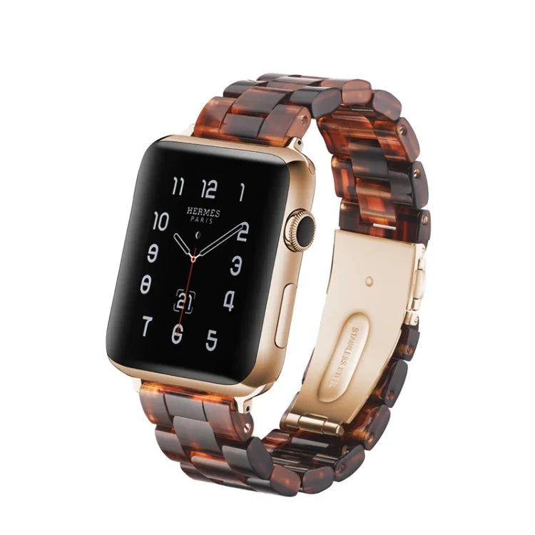 Bracelet de montre en résine tendance simple pour Apple Watch Series 4 44mm et Series 3 & 2 & 1 42mm, pour Apple Watch Series 4 40mm et Series 3 & 2 & 1 38mm, pour Apple Watch Series 4 44mm et Series 3 & 2 & 1 42mm & Series 3 & 2 & 1 42mm