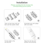 UGREEN LP127 Lot de 6 protections anti-rupture pour câbles de données Apple d'origine